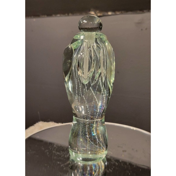 Brian Maytum 1980 Signed Dated Faceted Crystal Iridescent Perfume Bottle - Picture 6 of 6